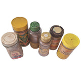 Vintage Seasonings Glass Containers Spices Salt Vegit Frenchs Kroger Collectible