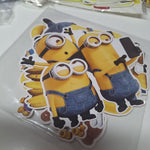 Yellow Cartoon Party Supplies Decorations Birthday Banana Guys Cupcake Toppers