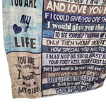 To My Wife Throw Blanket Small Soft 40x50 Love Life Marriage Gift Anniversary