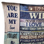 To My Wife Throw Blanket Small Soft 40x50 Love Life Marriage Gift Anniversary