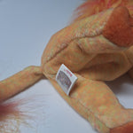 Ty Beanie Baby Bushy 2000 Lion Plush Orange Neon Cat Jungle Vintage