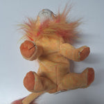 Ty Beanie Baby Bushy 2000 Lion Plush Orange Neon Cat Jungle Vintage