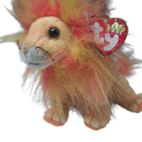Ty Beanie Baby Bushy 2000 Lion Plush Orange Neon Cat Jungle Vintage