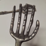 Metal Skeleton Arms Hands Salad Forks Halloween Decor Prop Haunted House Pair