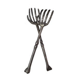Metal Skeleton Arms Hands Salad Forks Halloween Decor Prop Haunted House Pair