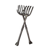 Metal Skeleton Arms Hands Salad Forks Halloween Decor Prop Haunted House Pair
