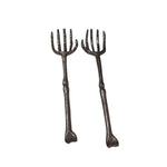 Metal Skeleton Arms Hands Salad Forks Halloween Decor Prop Haunted House Pair