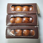 Wooden Napkin Rings Vintage 12 Pieces Round Smooth Rustic Cabin 1980s No 8404