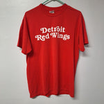 Detroit Red Wings Shirt Basic Classic Michigan Hockey NHL Team Womens Medium