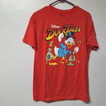 Disney Duck Tales Tee Shirt Mens Medium Red Scrooge McDuck Short Sleeve Cartoon