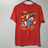 Disney Duck Tales Tee Shirt Mens Medium Red Scrooge McDuck Short Sleeve Cartoon