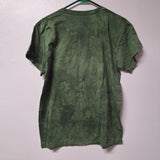 The Mountain Beer Answer Shirt Short Sleeve Mens Large Green USA India Made