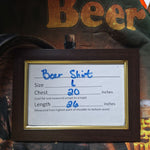 The Mountain Beer Answer Shirt Short Sleeve Mens Large Green USA India Made