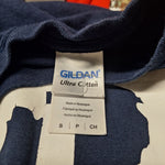 Detroit Tigers Michigan Tee Shirt Blue White Gildan Mens Small Baseball Pride