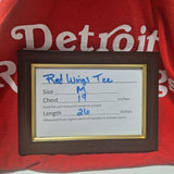 Detroit Red Wings Shirt Basic Classic Michigan Hockey NHL Team Womens Medium