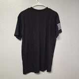 1776 USA American Flag Tee Shirt Mens Large Black Short Sleeve Independance