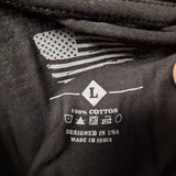 1776 USA American Flag Tee Shirt Mens Large Black Short Sleeve Independance