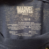 Marvel Captain America Shield Tee Shirt Youth Large Blue Boys Teen