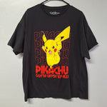 Pokémon Picachu Tee Shirt Youth XL Black Gotta Catch Em All Teen Boy