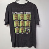 Groot Guardians of the Galaxy Shirt Youth Large Impressions Faces Boys Black