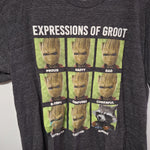 Groot Guardians of the Galaxy Shirt Youth Large Impressions Faces Boys Black