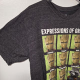 Groot Guardians of the Galaxy Shirt Youth Large Impressions Faces Boys Black