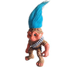 1992 Hasbro Troll Soldier Combat Blue Hair Camo Vintage Boys Toy Swivel Waist