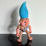 1992 Hasbro Troll Soldier Combat Blue Hair Camo Vintage Boys Toy Swivel Waist