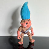 1992 Hasbro Troll Soldier Combat Blue Hair Camo Vintage Boys Toy Swivel Waist