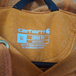 Carhartt Loose Fit Hoodie Orange Mens XL Oversized Long Sleeve Fall Winter Comfy