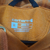 Carhartt Loose Fit Hoodie Orange Mens XL Oversized Long Sleeve Fall Winter Comfy