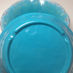 Pier 1 Imports Carmelo Melamine Cereal Bowls Teal Blue Crackle Rustic Aqua Set