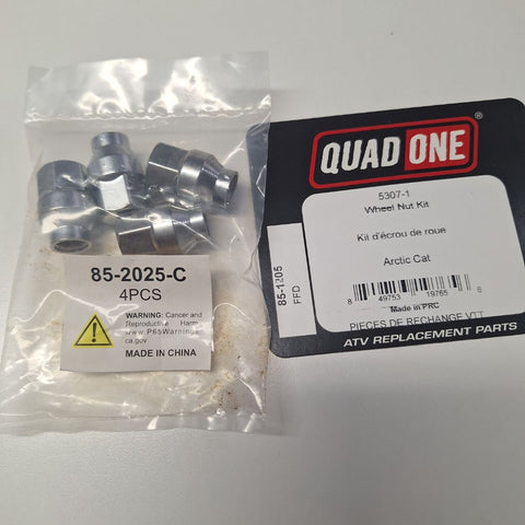 Quad One 5307-1 Wheel Lug Nut Kit Replacement Arctic Cat Prowler Wildcat Mudpro