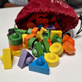 Quirky Replacemsmt Pieces Wooden Colored Family Games America Stacking Shapes