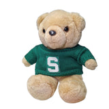 Spartan Sweater Bear atoy Stuffed Animal Small 9 Inch Green Michigan State