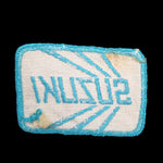 Suzuki Patch Vintage White Blue White 2 x 3 Inches Snowmobile Bike