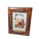 Mackinac Picture Frame Pressed Flowers Vintage Souvenirs Art Michigan Mackinaw