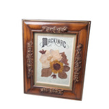 Mackinac Picture Frame Pressed Flowers Vintage Souvenirs Art Michigan Mackinaw