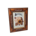 Mackinac Picture Frame Pressed Flowers Vintage Souvenirs Art Michigan Mackinaw