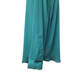 Apt 9 Blouse Long Sheer Green Womens 1x V Neck Adjustable Sleeves Lightweight