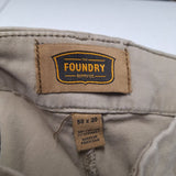 Foundry Khaki Pants Beige Tan Mens 50 x 30 Uniform Business Casual