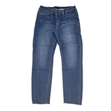 J Crew Button Fly Capri Pants Blue Jean Denim Womens 30 Skinny High Rise