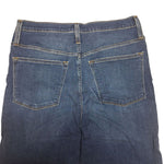 J Crew Button Fly Capri Pants Blue Jean Denim Womens 30 Skinny High Rise