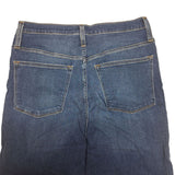 J Crew Button Fly Capri Pants Blue Jean Denim Womens 30 Skinny High Rise