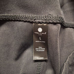 Yogalicious Lux Jogger Leggings Pants Black Bottoms Pockets Womens Large