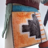 Kachina Handmade Doll Signed 7 Inch Hill AM Native American Indian Art Wood Fur