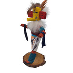Kachina Handmade Doll Signed 7 Inch Hill AM Native American Indian Art Wood Fur