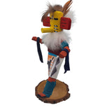 Kachina Handmade Doll Signed 7 Inch Hill AM Native American Indian Art Wood Fur