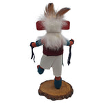 Kachina Handmade Doll Signed 7 Inch Hill AM Native American Indian Art Wood Fur
