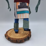 Kachina Handmade Doll Signed 7 Inch Bear AM Native American Indian Art Wood